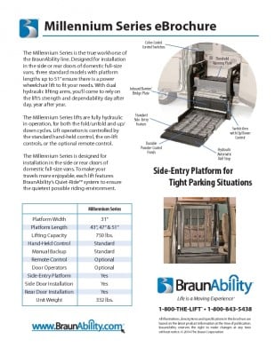 Millenium Lift Wheelchair Lift - The Mobility Resource