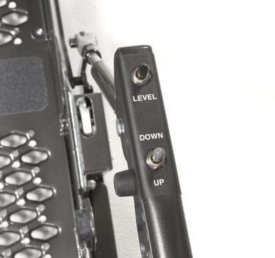Switch Arm Closeup of Vangater Wheelchair Lift