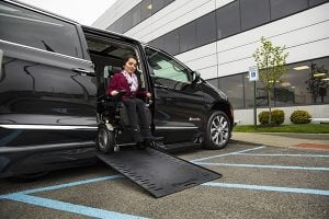 handicap van with ramp out