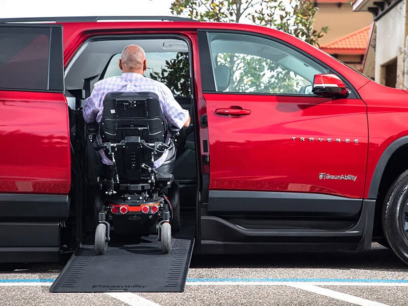 BraunAbility Chevy Traverse handicap SUV